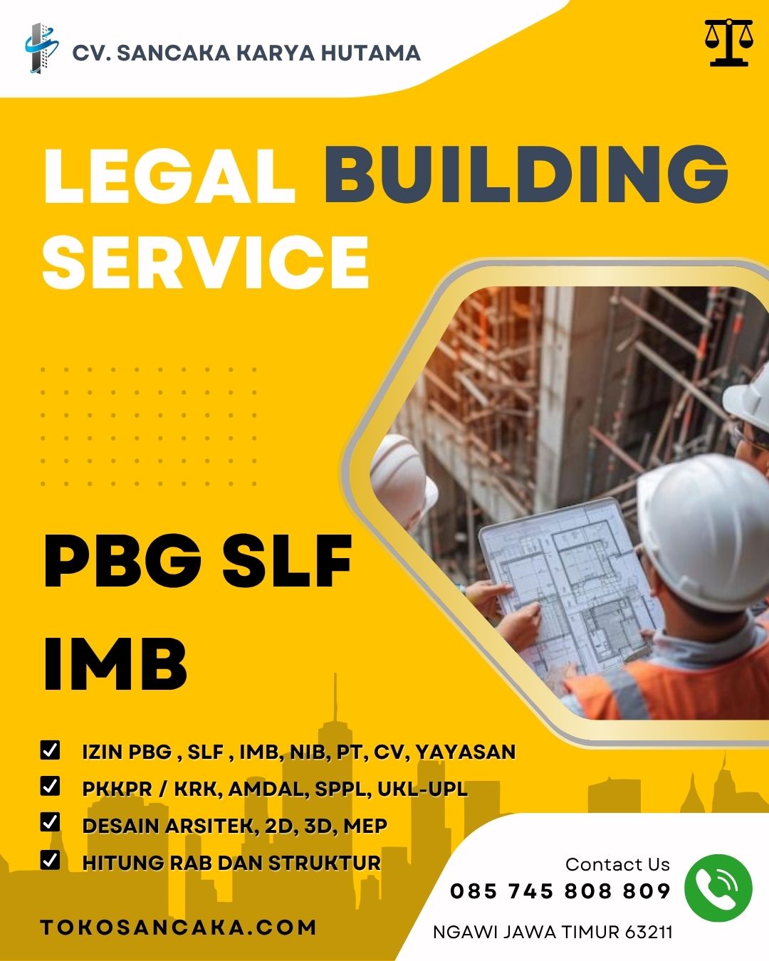 JASA PERIZINAN BANGUNAN PBG SLF IMB Barito Selatan, Barito Timur, Barito Utara, Gunung Mas, Kapuas, Katingan, Kotawaringin Barat, Kotawaringin Timur, Lamandau, Murung Raya, Pulang Pisau, Seruyan, Sukamara ! SELURUH PULAU KALIMANTAN 085745808809.