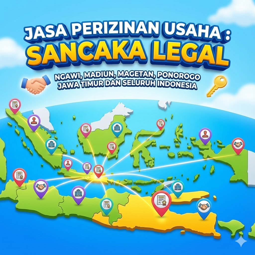 JASA PERIZINAN USAHA : SANCAKA LEGAL - NGAWI, MADIUN, MAGETAN, PONOROGO JAWA TIMUR DAN SELURUH INDONESIA