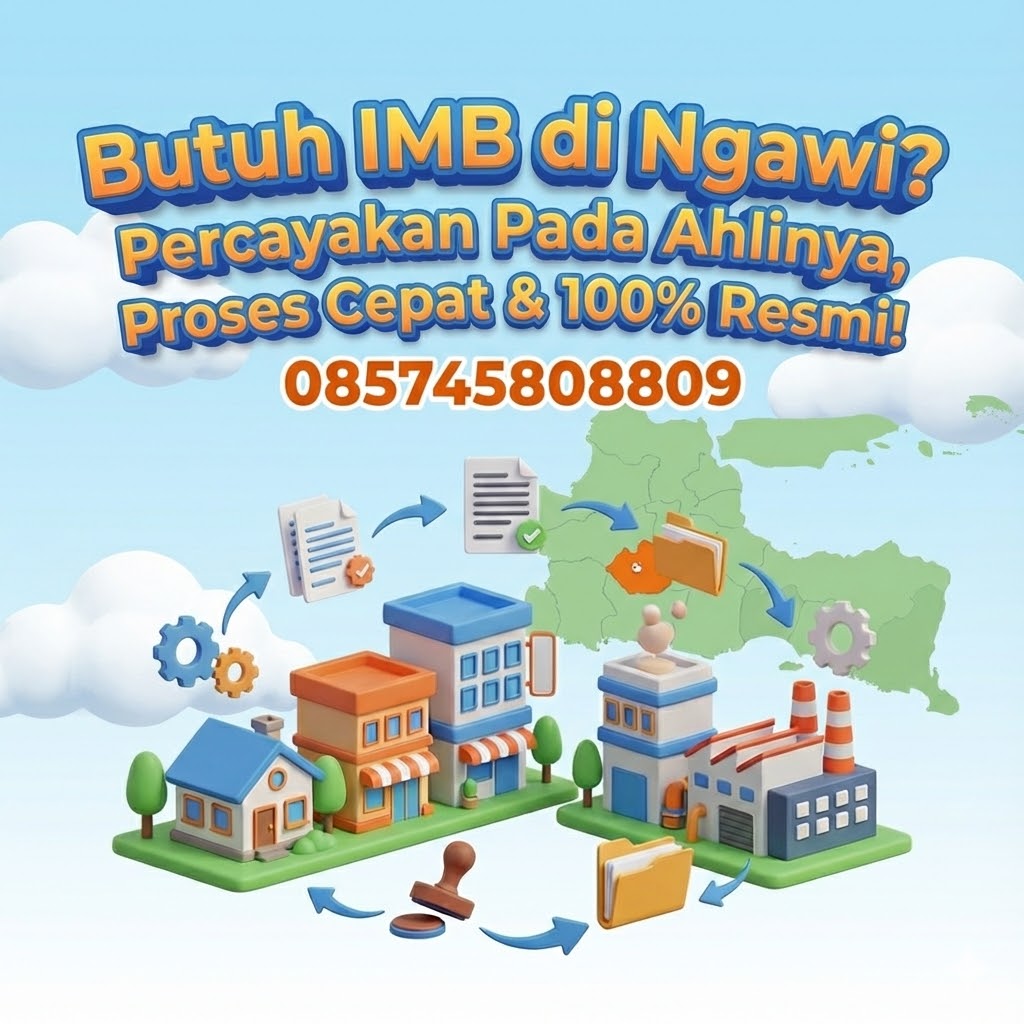 Butuh IMB di Ngawi? Percayakan Pada Ahlinya, Proses Cepat & 100% Resmi! 085745808809